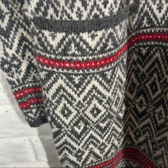 Aspen Wool Blend Fair Isle Cardigan Sweater Medium - Picture 8 of 10